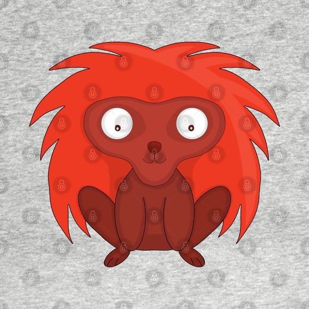 Cute Lion Tamarin by Diego Carvalho